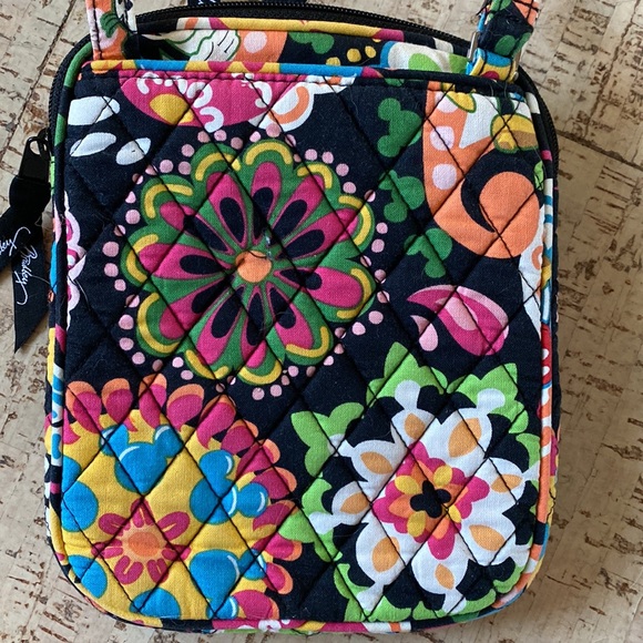 Vera Bradley Disney Parks Midnight with Mickey mini hipster crossbody with pin! - Picture 7 of 8